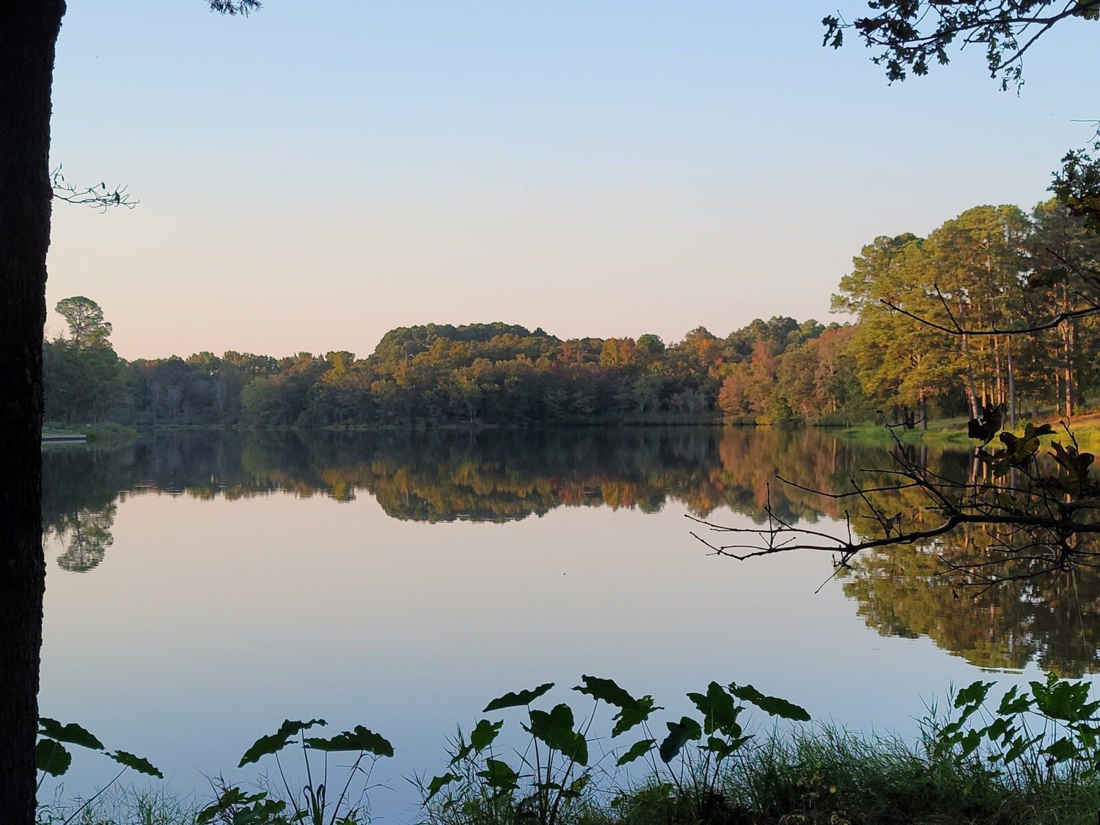 The lake at Lone Star Camp